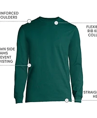 Lands' End Men's Long Sleeve Essential T-shirt