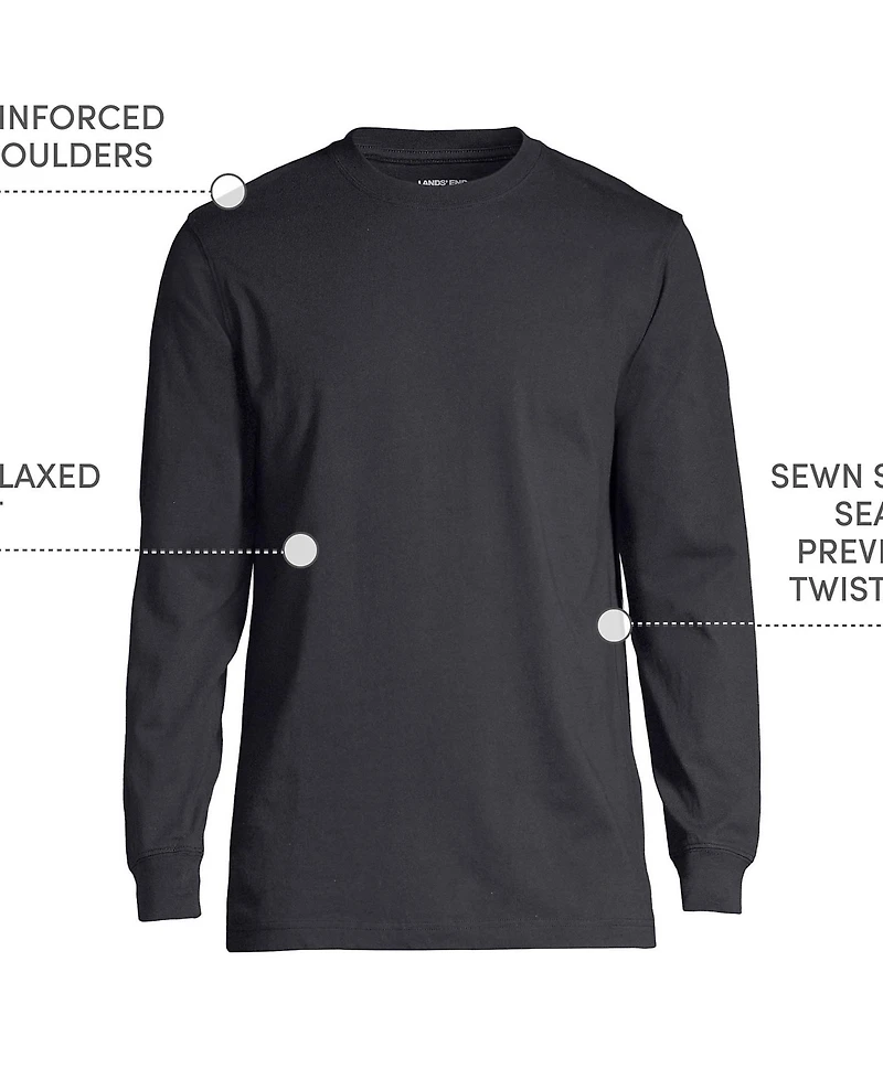 Lands' End Big & Tall Super-t Long Sleeve T-Shirt