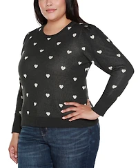 Belldini Plus Tiny Hearts Sweater