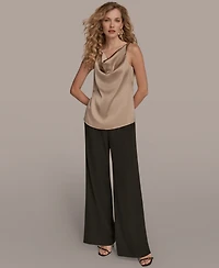 Donna Karan New York Women's Charmeuse Cowl Neck Tank Top