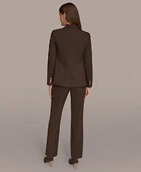 Donna Karan New York Women's Pinstripe One Button Blazer