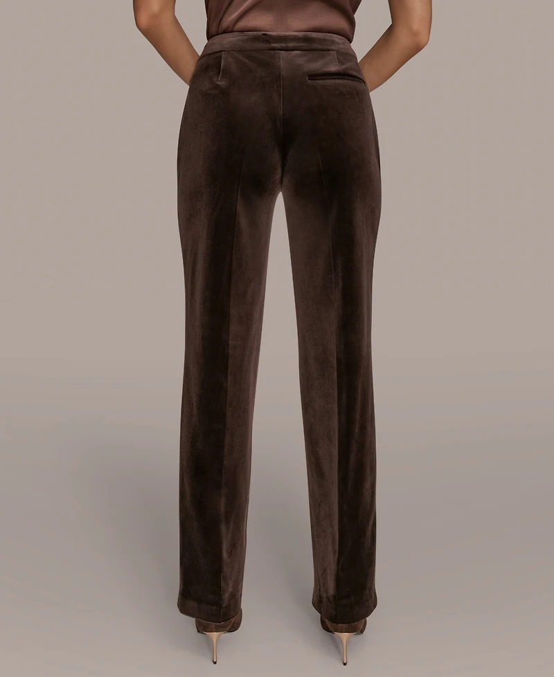Donna Karan New York Women's Velvet Straight Leg Pants