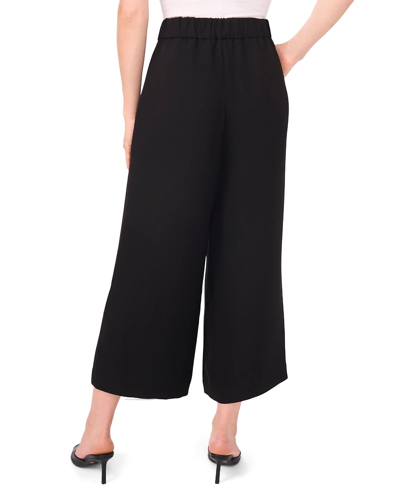 CeCe Women's Cropped Flap Front Pants