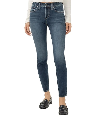 Silver Jeans Co. Women's Elyse Mid Rise Straight Fit