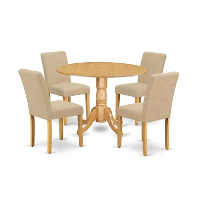 East West Furniture Dining Room Set Oak