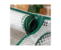Slickblue Wood Elevated Garden Bed with Greenhouse Cover for Ideal Outdoor Growing
