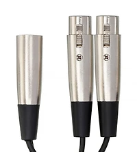 Hosa Technology Hosa Yxf-101.5 Dual XLR3F to XLR3M Y Cable, 18 Inch