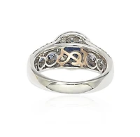 Suzy Levian New York Sterling Silver Sapphire 7 Stone Ring