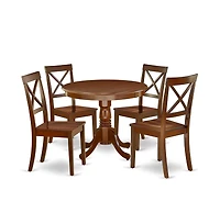 East West Furniture Dining Room Set Mahogany