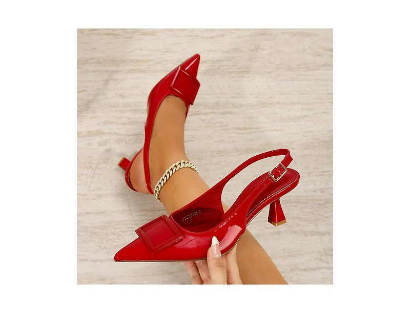 Berness Celestine Kitten Heel Slingbacks
