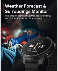 Suunto Vertical Steel Solar Gps Sports Watch with Sapphire Touchscreen, Heart Rate and Sleep Tracker - Canyon