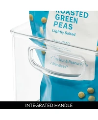 iDesign Plastic Storage Bins with Handles - Set of 2 - Clear