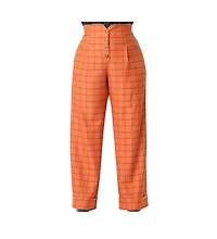 Unique Vintage Plus 1940s Buttoned Wide leg Trousers