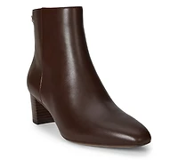 Lauren Ralph Women's Demi Burnished Leather Booties