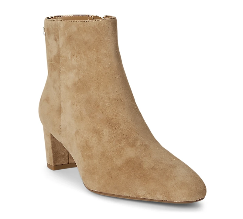 Lauren Ralph Women's Demi Burnished Leather Booties