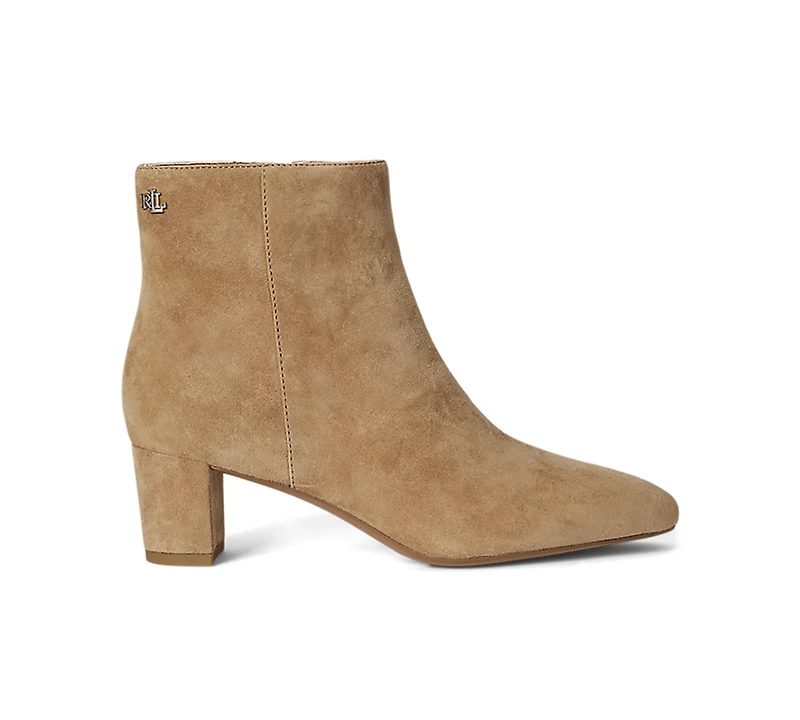 Lauren Ralph Women's Demi Burnished Leather Booties