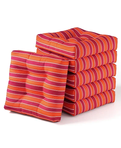 Gymax Set of 6 21'' x 21'' Chair Seat Cushion Pads Patio