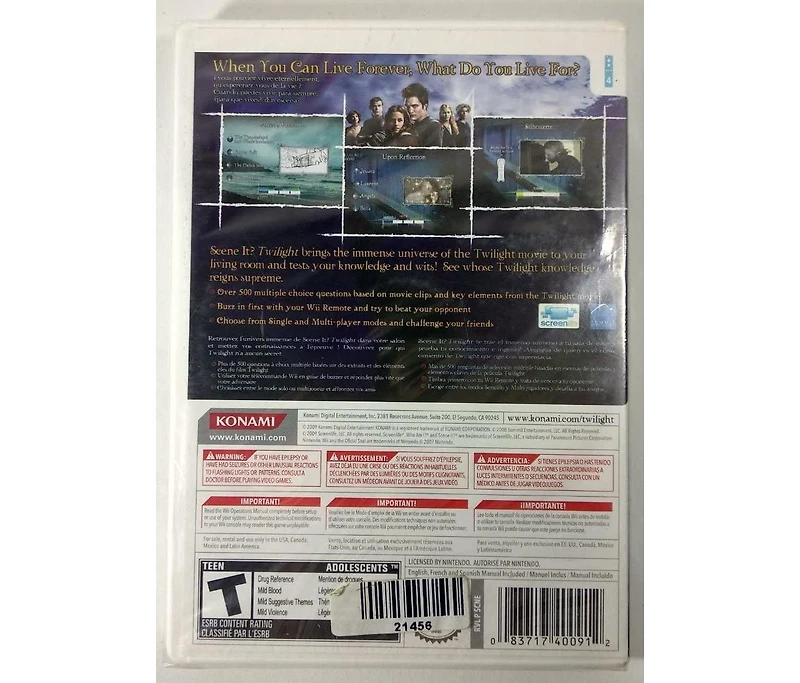 Konami Scene It? Twilight - Nintendo Wii