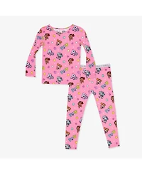 Bellabu Bear Unisex Kids' Paw Patrol: Varsity Pink Set of 2 Piece Pajamas