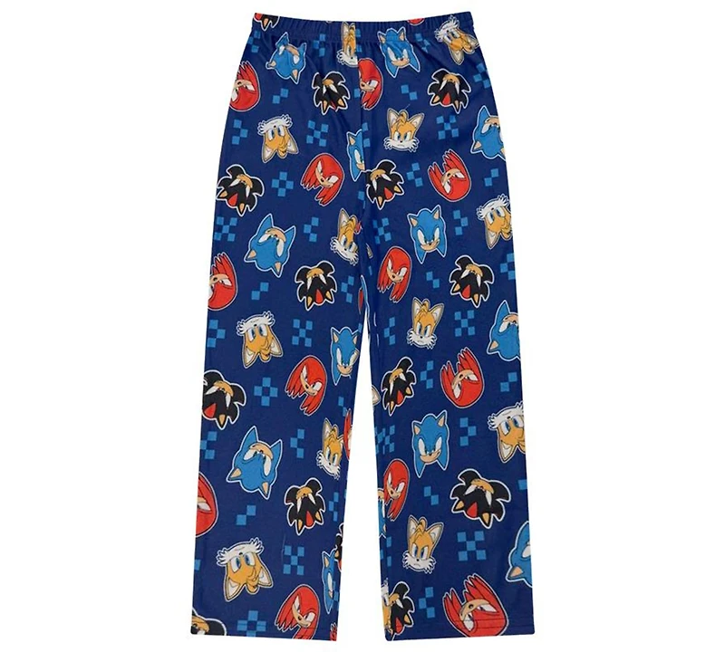 Sonic Little and Big Boys 2-Piece Coat Style Top Pants Pajama Set