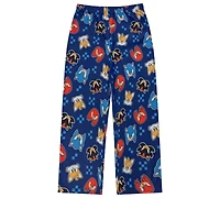 Sonic Little and Big Boys 2-Piece Coat Style Top Pants Pajama Set