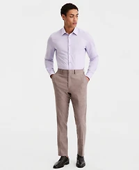 Calvin Klein Men's Slim-Fit Linen-Blend Suit Separates Pants