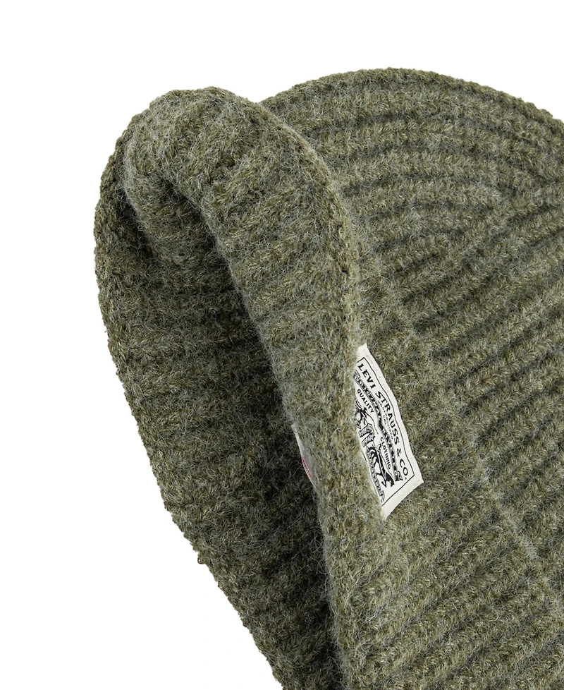 Levi's Men's Heathered Rib Knit Fashion Beanie