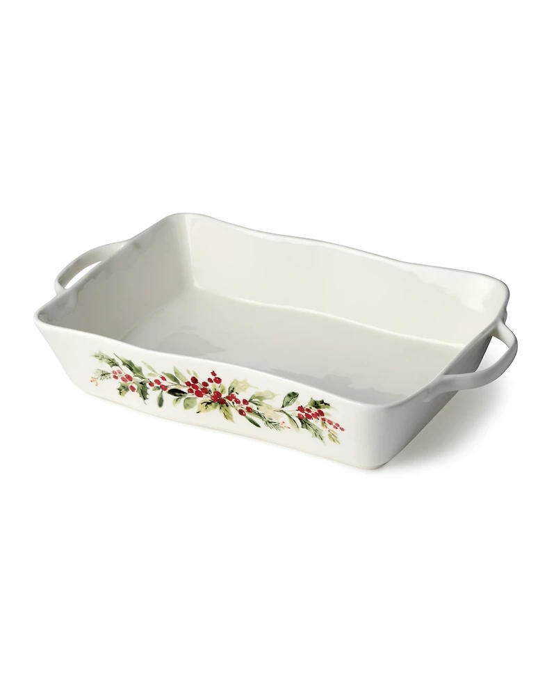 Certified International Holly Vines Large Rectangular Baker