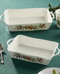 Certified International Holly Vines Medium Rectangular Baker