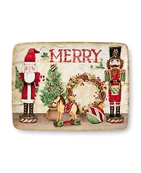 Certified International Nutcracker Parade Rectangular Platter