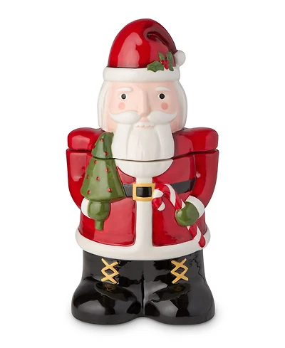Certified International Nutcracker Parade 3-d Santa Cookie Jar