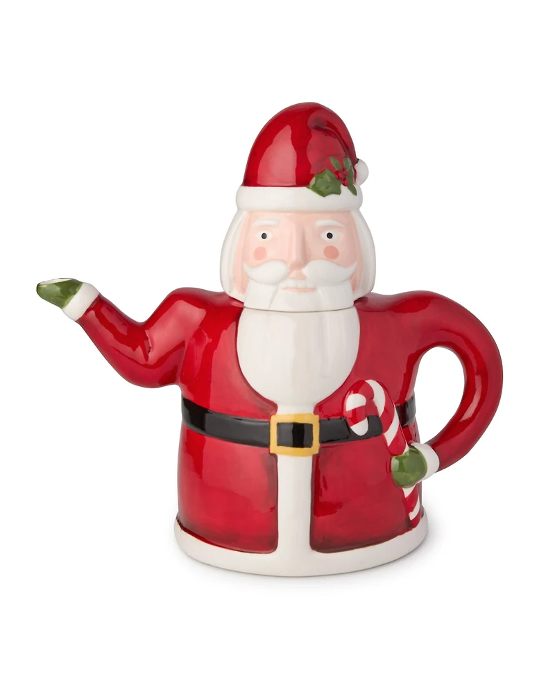 Certified International Nutcracker Parade 3-d Santa Teapot