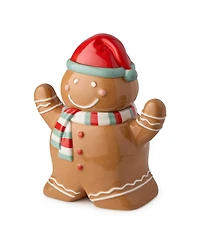Certified International Christmas Whimsy Gingerbread 3-d Cookie Jar