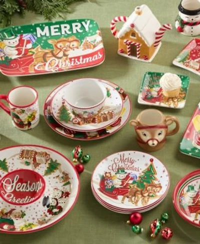 Certified International Santas Retro Christmas Dinnerware Collection