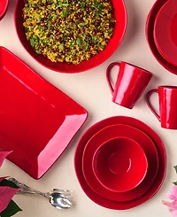 Certified International Berry Red Christmas 16-Pc. Dinnerware Set, Service for 4