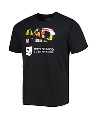 Levelwear Men's Black 2022 Wells Fargo Championship Maryland Flag T-Shirt