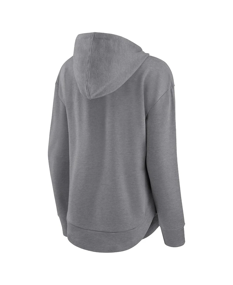 Fanatics Women's Heather Gray Texas A M Aggies Tail Sweep Pullover Hoodie