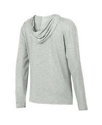 Under Armour Women's Heather Gray Wisconsin Badgers Tri-Blend Breezy Long Sleeve Hoodie T-Shirt