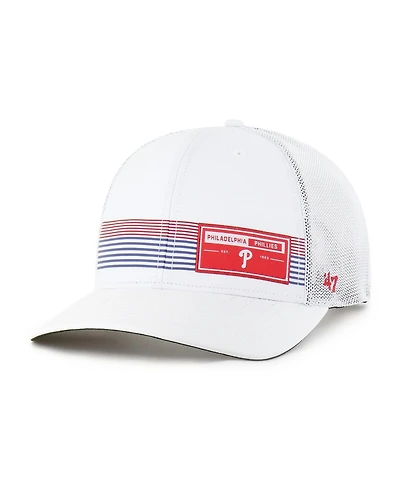 '47 Brand Men's White Philadelphia Phillies Rangefinder Brrr Trucker Adjustable Hat