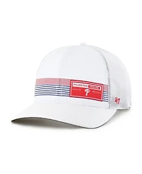 '47 Brand Men's White Philadelphia Phillies Rangefinder Brrr Trucker Adjustable Hat