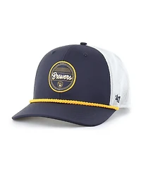 '47 Brand Men's Navy/White Milwaukee Brewers Fairway Trucker Adjustable Hat
