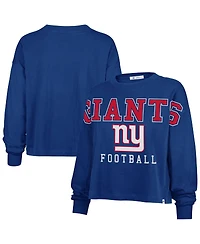 '47 Brand Women's Royal New York Giants Outreach City Oversized Long Sleeve T-Shirt