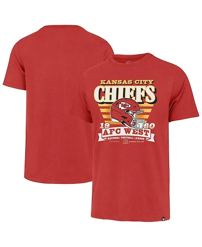 '47 Brand Men's Red Kansas City Chiefs Stripe Splash Franklin T-Shirt