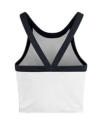 '47 Brand Women's White Notre Dame Fighting Irish Energize Sporty Cropped Racerback Tank Top