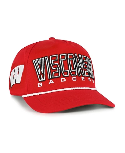 '47 Brand Big Boys and Girls Red Wisconsin Badgers Byline Hitch Adjustable Hat