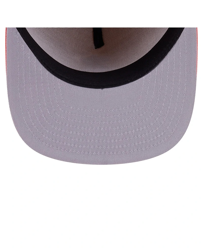 New Era Men's Light Beige/Coral Los Angeles Angels Two-Tone Color Pack A-Frame 59FIFTY Fitted Hat