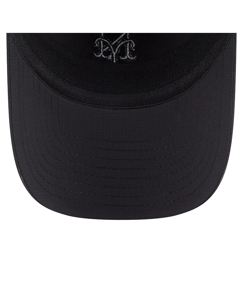 New Era Men's Black New York Mets Ripstop Casual Classic Adjustable Hat