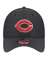 New Era Men's Black Cincinnati Reds Night 39THIRTY Flex Hat