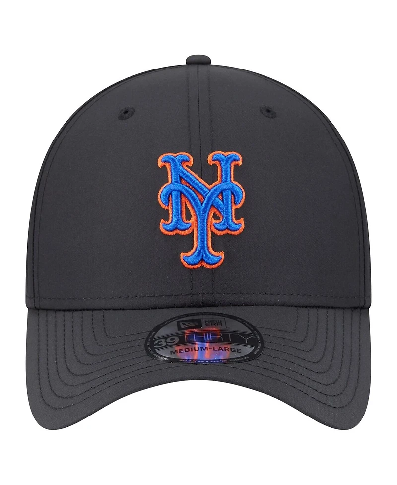 New Era Men's Black New York Mets Night 39THIRTY Flex Hat