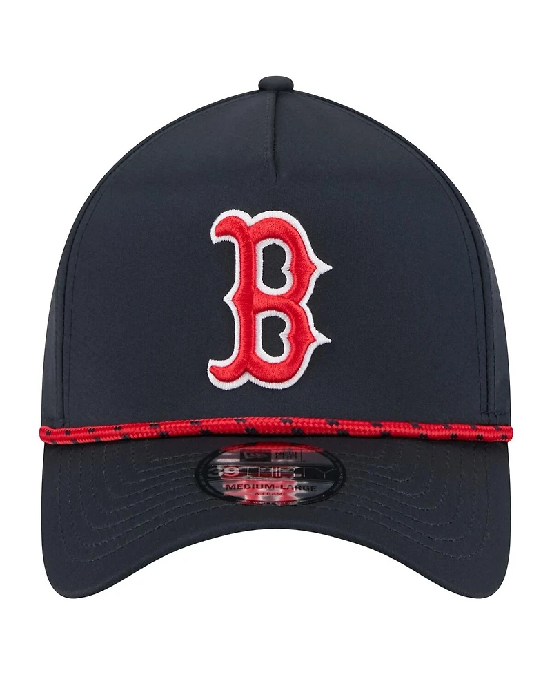 New Era Men's Navy Boston Red Sox 39THIRTY A-Frame Perforated Flex Hat